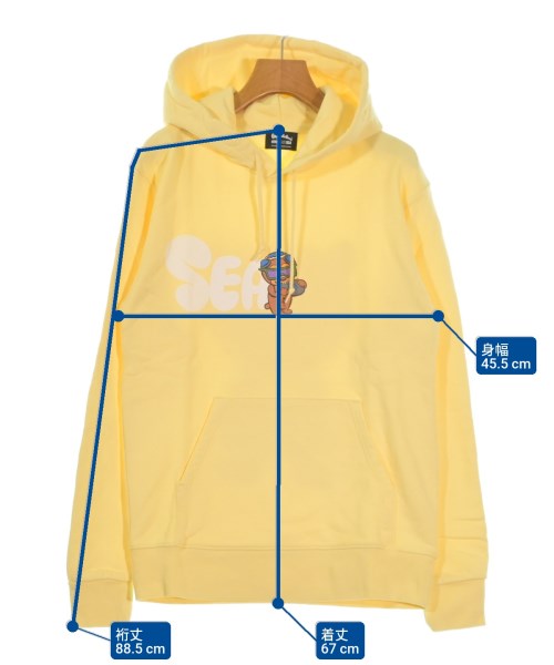 WIND AND SEA（ウィンダンシー）パーカー 黄 サイズ:S レディース/2200663278206