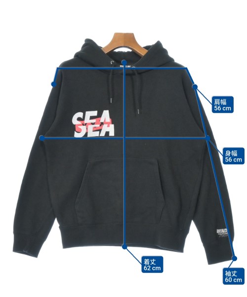 WIND AND SEA（ウィンダンシー）パーカー 黒 サイズ:S メンズ/2200667985025