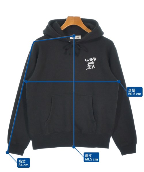 WIND AND SEA（ウィンダンシー）パーカー 黒 サイズ:S メンズ/2200671568092