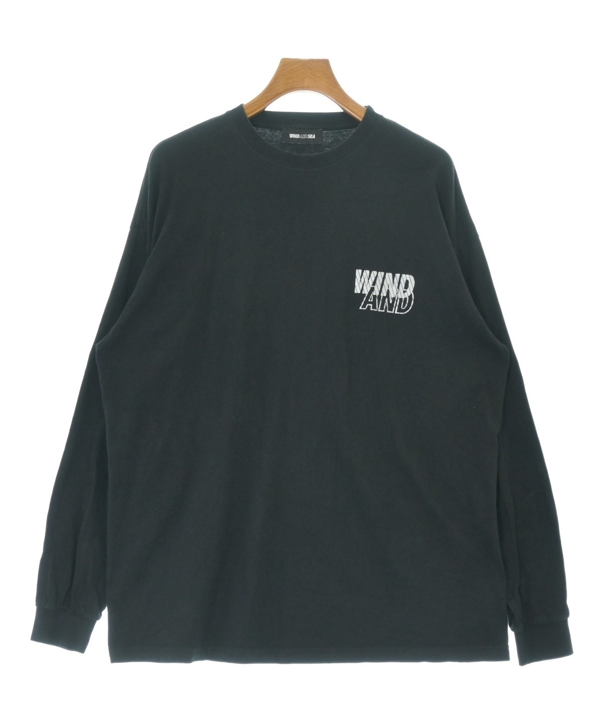 RHy WIND AND SEA ブラック長袖カットソー WIND AND SEA（ウィンダンシー）Tシャツ・カットソー 黒 サイズ:XL