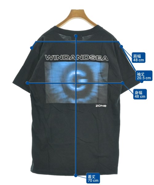 WIND AND SEA（ウィンダンシー）Tシャツ・カットソー 黒 サイズ:L メンズ/2200722988527