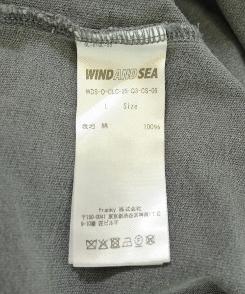 WIND AND SEA（ウィンダンシー）Tシャツ・カットソー グレー サイズ:L メンズ/2200723941125
