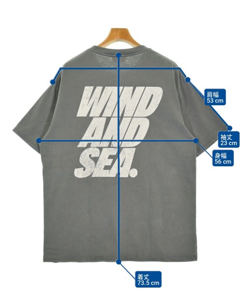 WIND AND SEA（ウィンダンシー）Tシャツ・カットソー グレー サイズ:L メンズ/2200723941125