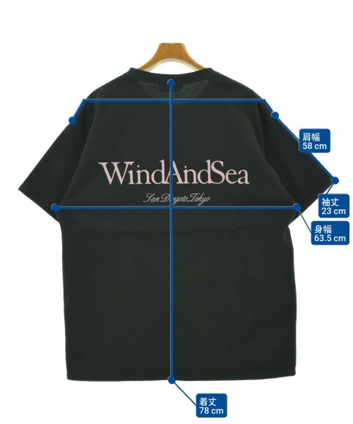 WIND AND SEA（ウィンダンシー）Tシャツ・カットソー 黒 サイズ:L メンズ/2200687029013