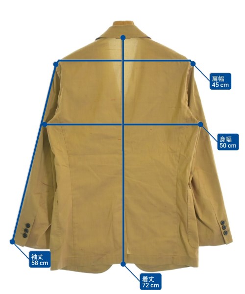 CABaN（キャバン）テーラードジャケット ベージュ サイズ:S メンズ/2200611044037