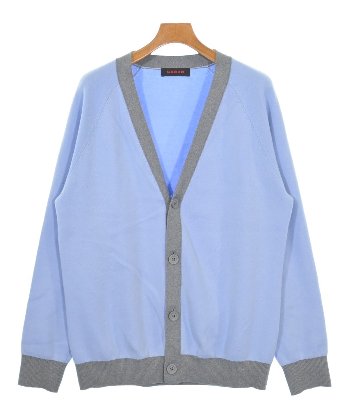 CABan カーディガン XS コットン ライトブルー CABaN コットン