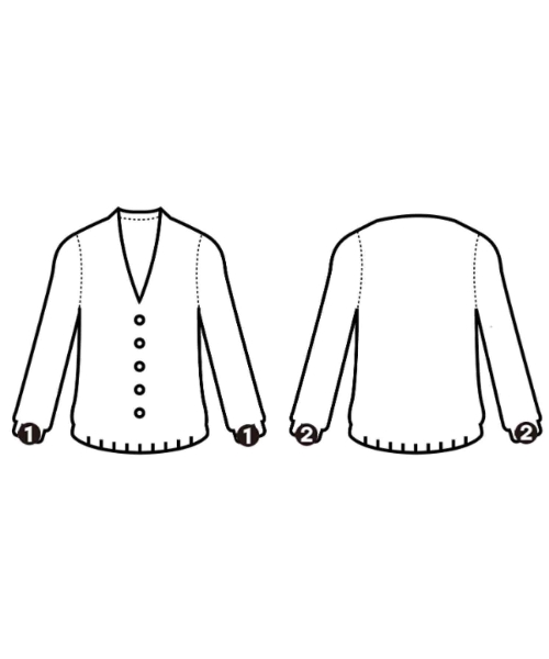 CABaN（キャバン）カーディガン 白 サイズ:M メンズ/2200648986089