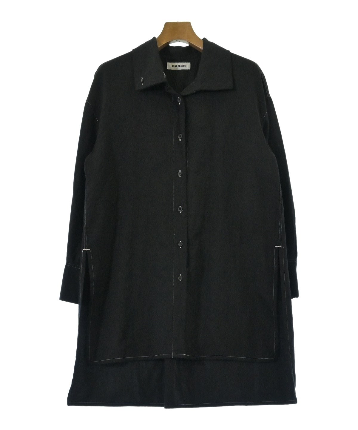 CABaN（キャバン）カジュアルシャツ 黒 サイズ:S レディース