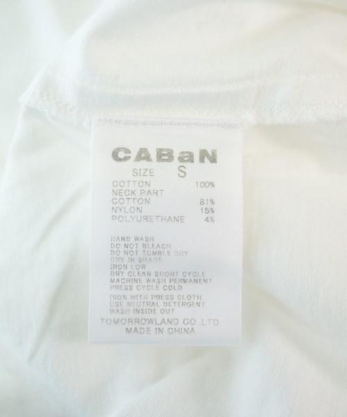 CABaN（キャバン）Tシャツ・カットソー 白 サイズ:S レディース/2200663005079