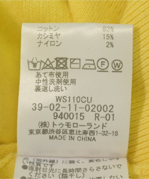 CABaN（キャバン）ニット・セーター 黄 サイズ:F レディース/2200721814087