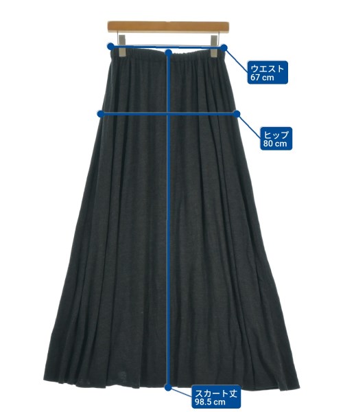 BAUME（ボーメ）ロング・マキシ丈スカート グレー サイズ:38(M位) レディース/2200633995034