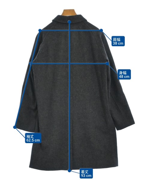 AER ADAM ET ROPE'（エーイーアール　アダムエロペ）ステンカラーコート グレー サイズ:M レディース/2200631679042