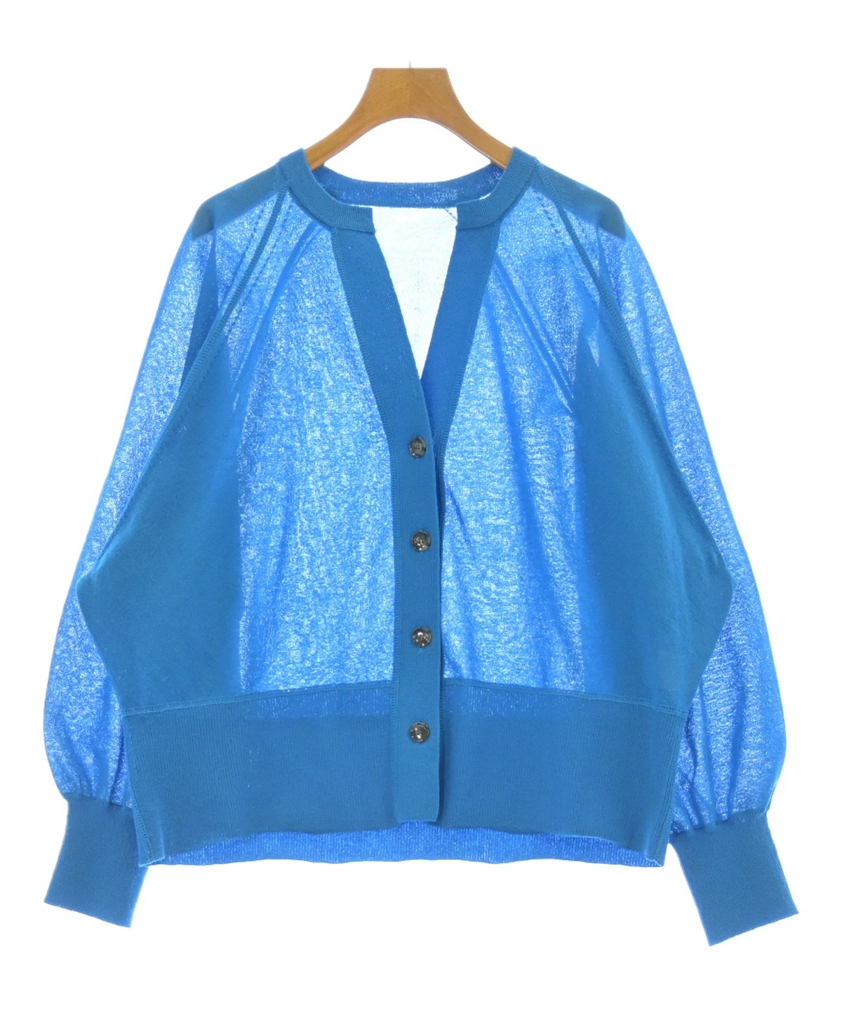 ⭐︎新品タグ付 アダムエロペカーディガン ブルー⭐︎ ADAM ET ROPÉ FEMME(アダム エ ロペ ファム) / 【サステナブル