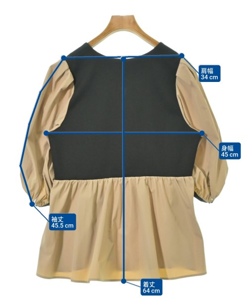 AER ADAM ET ROPE'（エーイーアール　アダムエロペ）ブラウス ベージュ サイズ:F レディース/2200672381119