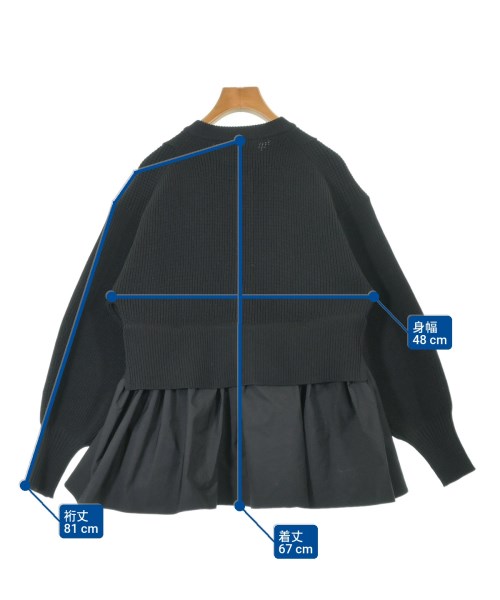 AER ADAM ET ROPE'（エーイーアール　アダムエロペ）カーディガン 黒 サイズ:F レディース/2200649180165