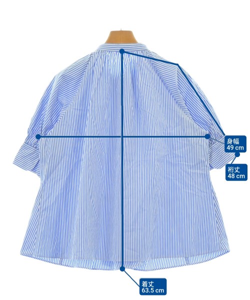 SHIPS any（シップスエニィ）ブラウス 青 サイズ:F レディース/2200633437015