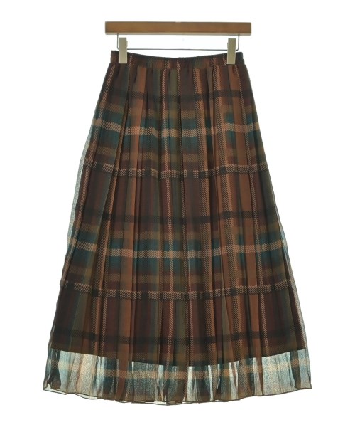 SHIPS any（シップスエニィ）ロング・マキシ丈スカート 茶 サイズ:38(M位) レディース/2200635686176