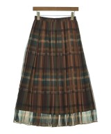 SHIPS any（シップスエニィ）ロング・マキシ丈スカート 茶 サイズ:38(M位) レディース/2200635686176