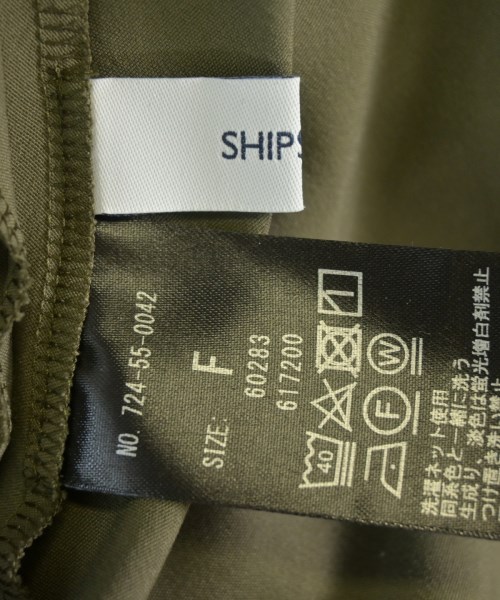 SHIPS any（シップスエニィ）シャツワンピース カーキ サイズ:F レディース/2200633353070