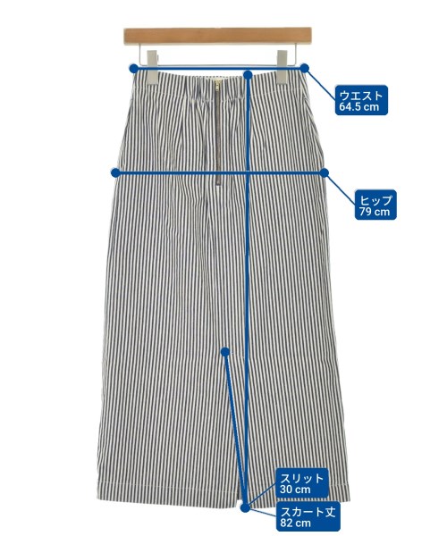 SHIPS any（シップスエニィ）ロング・マキシ丈スカート 白 サイズ:38(M位) レディース/2200637317023