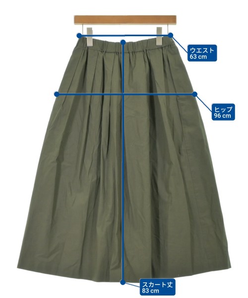 SHIPS any（シップスエニィ）ロング・マキシ丈スカート 緑 サイズ:38(M位) レディース/2200637317030