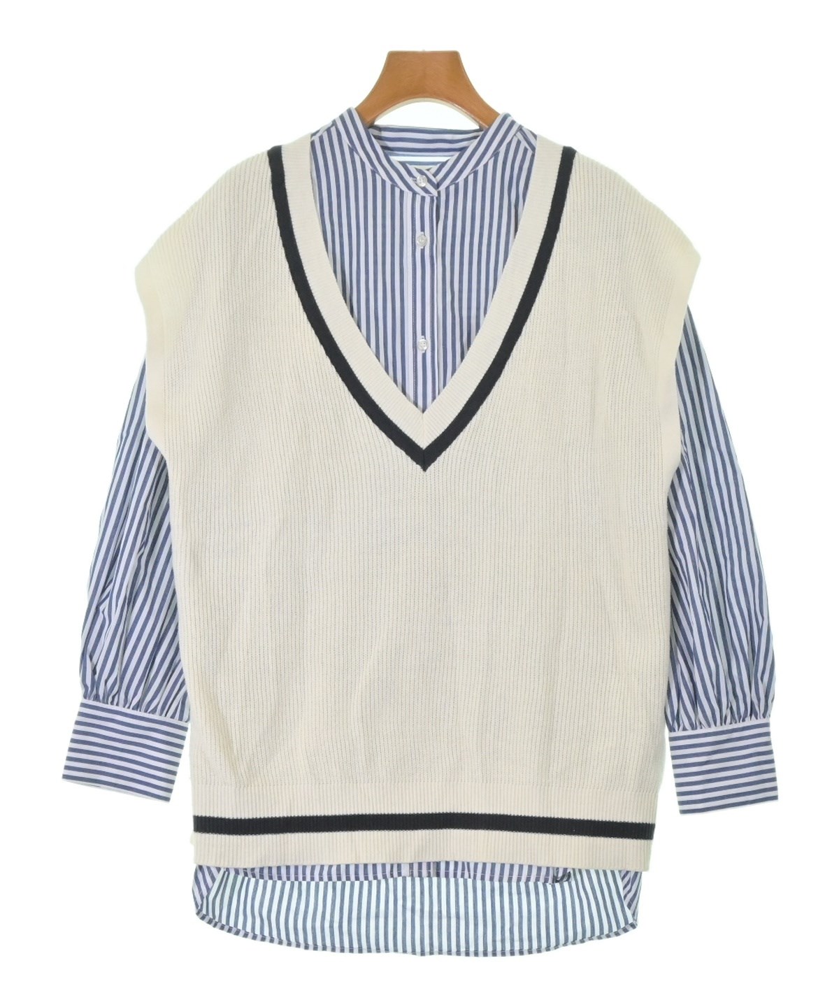 SHIPS any（シップスエニィ）カジュアルシャツ 青 サイズ:F レディース