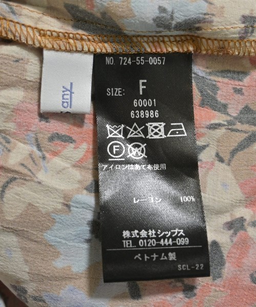 SHIPS any（シップスエニィ）ワンピース オレンジ サイズ:F レディース/2200625408238