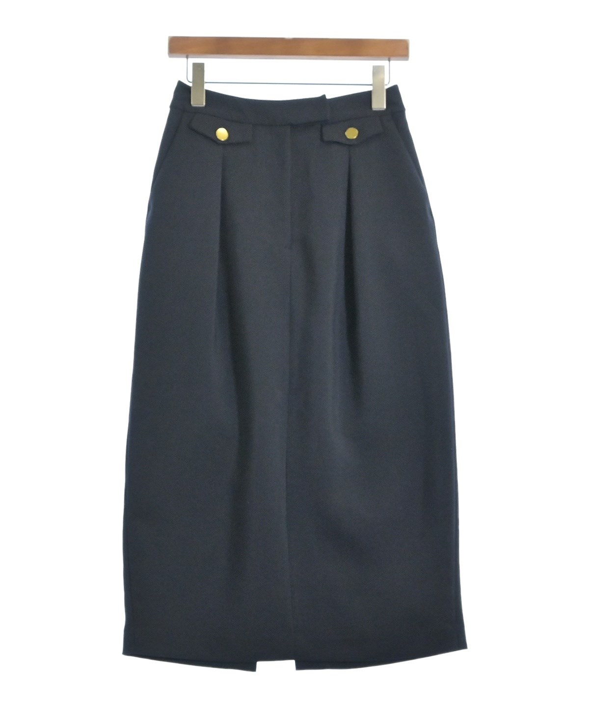 SHIPS any（シップスエニィ）ロング・マキシ丈スカート 紺 サイズ:36(S