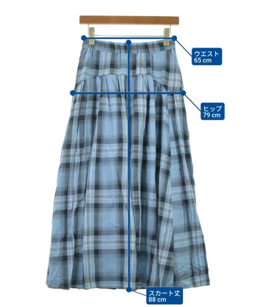 SHIPS any（シップスエニィ）ロング・マキシ丈スカート 青 サイズ:F レディース/2200641898099