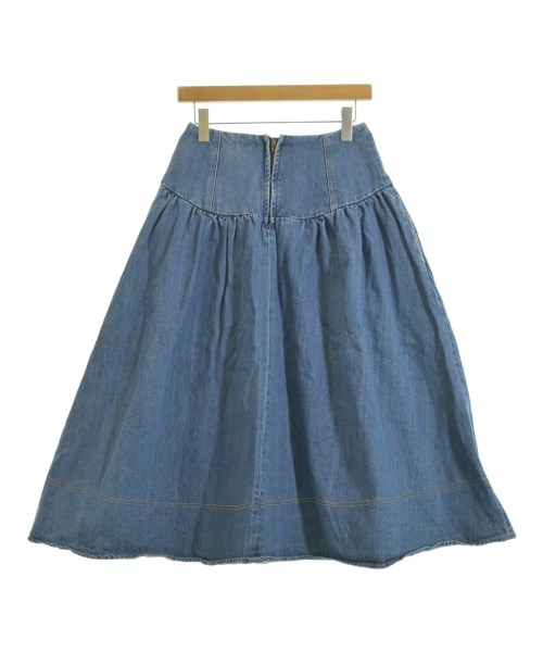 SHIPS any（シップスエニィ）ロング・マキシ丈スカート 青 サイズ:36(S位) レディース/2200631843016