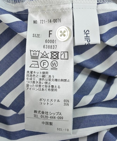 SHIPS any（シップスエニィ）カジュアルシャツ 紺 サイズ:F レディース/2200614586053