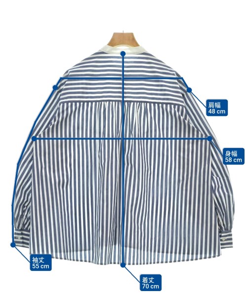 SHIPS any（シップスエニィ）カジュアルシャツ 紺 サイズ:F レディース/2200614586053