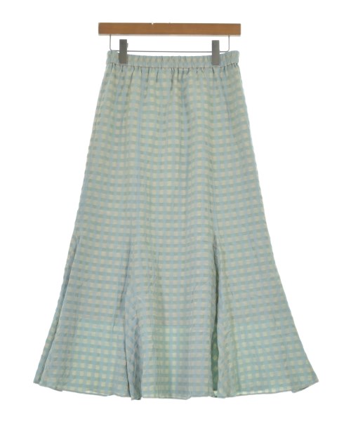 SHIPS any（シップスエニィ）ロング・マキシ丈スカート 青 サイズ:38(M位) レディース/2200613644280