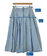 SHIPS any（シップスエニィ）ロング・マキシ丈スカート 青 サイズ:38(M位) レディース/2200617014164