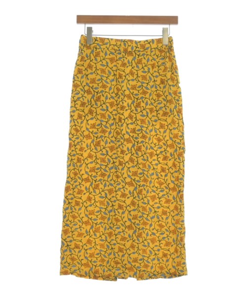 SHIPS any（シップスエニィ）ロング・マキシ丈スカート 黄 サイズ:F レディース/2200614239058