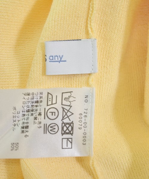SHIPS any（シップスエニィ）ニット・セーター 黄 サイズ:F レディース/2200618012039