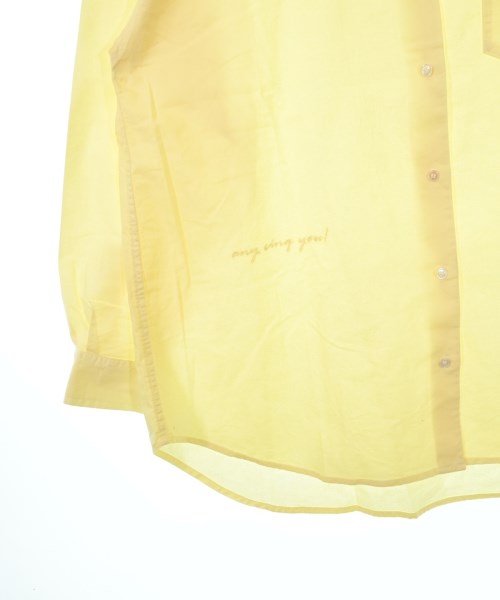 SHIPS any（シップスエニィ）カジュアルシャツ 黄 サイズ:F レディース/2200615500065