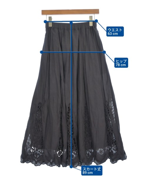 SHIPS any（シップスエニィ）ロング・マキシ丈スカート 黒 サイズ:F レディース/2200613860109