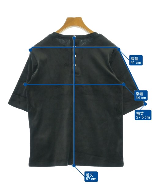 SHIPS any（シップスエニィ）Tシャツ・カットソー 黒 サイズ:F レディース/2200612090026