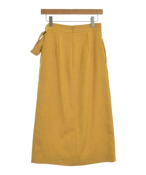 SHIPS any（シップスエニィ）ロング・マキシ丈スカート 黄 サイズ:38(M位) レディース/2200614021011
