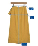 SHIPS any（シップスエニィ）ロング・マキシ丈スカート 黄 サイズ:38(M位) レディース/2200614021011