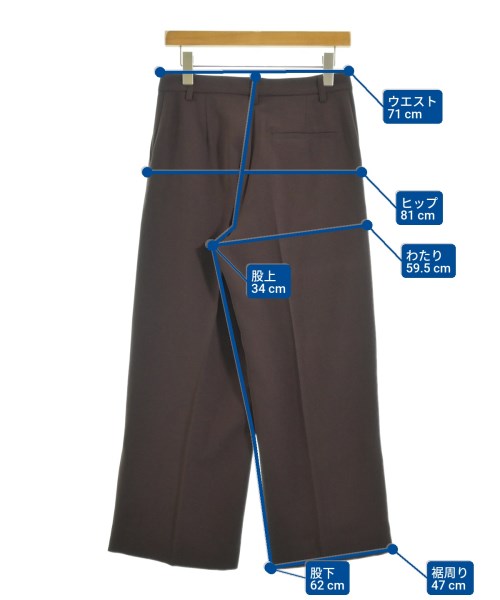 SHIPS any（シップスエニィ）スラックス 茶 サイズ:40(M位) レディース/2200669455038