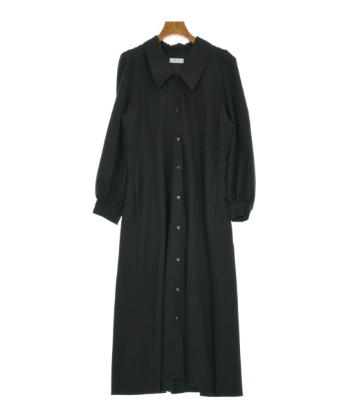 SHIPS any(シップスエニィ)シャツワンピース 黒 サイズ:F/2200670803026
