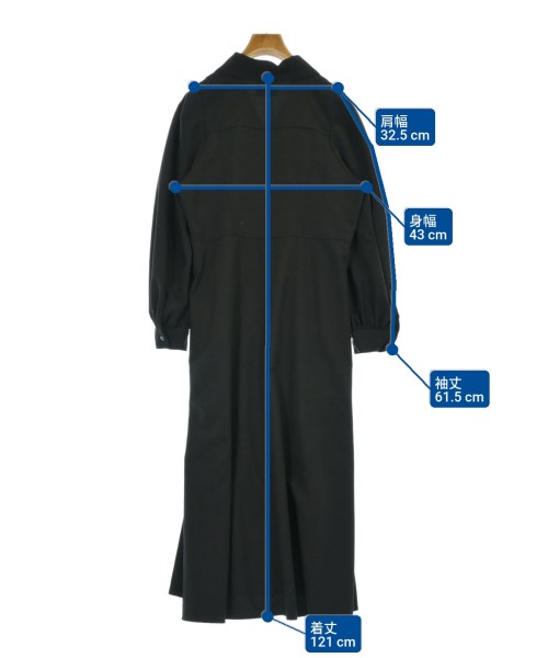 SHIPS any（シップスエニィ）シャツワンピース 黒 サイズ:F レディース/2200670803026