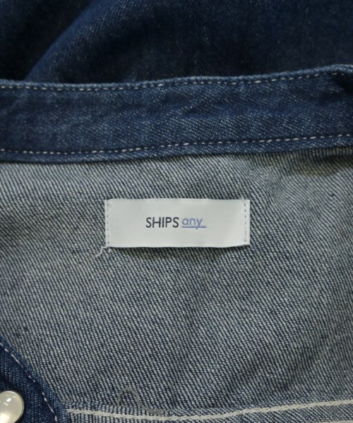 SHIPS any（シップスエニィ）シャツワンピース 紺 サイズ:F レディース/2200697054111