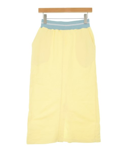 SHIPS any(シップスエニィ)ひざ丈スカート 黄 サイズ:F/2200656666027