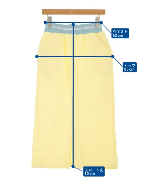 SHIPS any（シップスエニィ）ひざ丈スカート 黄 サイズ:F レディース/2200656666027