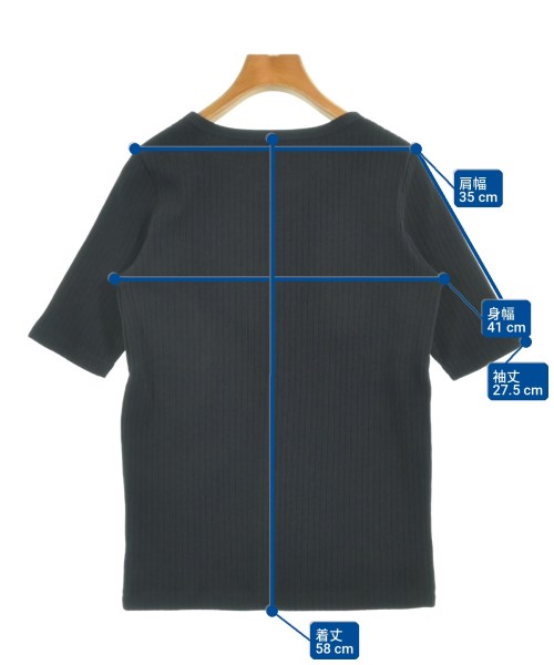 SHIPS any（シップスエニィ）Tシャツ・カットソー 黒 サイズ:F レディース/2200712510059