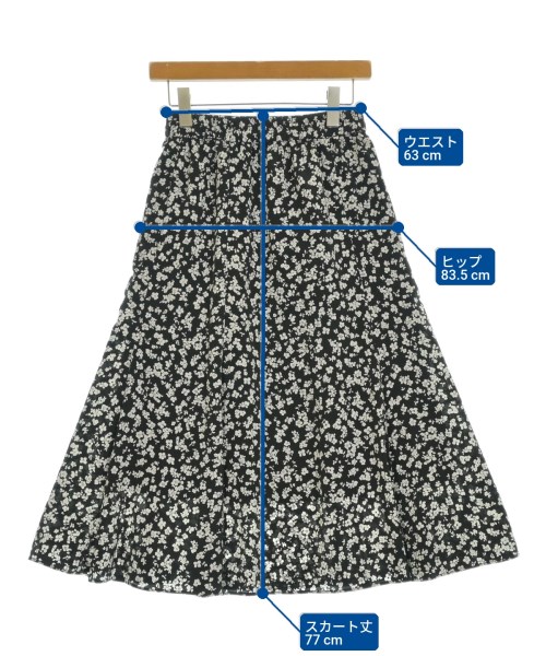 SHIPS any（シップスエニィ）ロング・マキシ丈スカート 黒 サイズ:36(S位) レディース/2200646648026