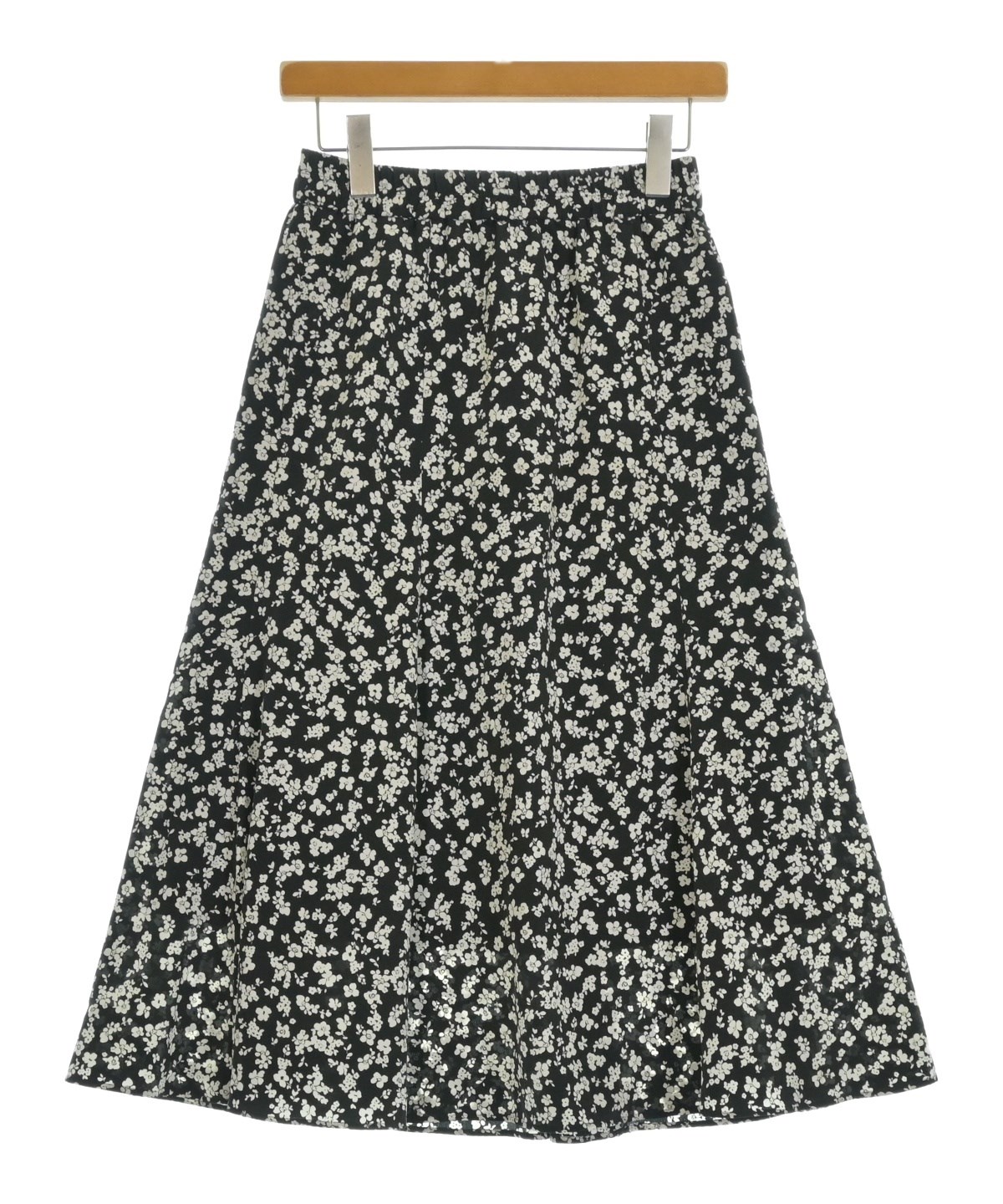 SHIPS any（シップスエニィ）ロング・マキシ丈スカート 黒 サイズ:36(S